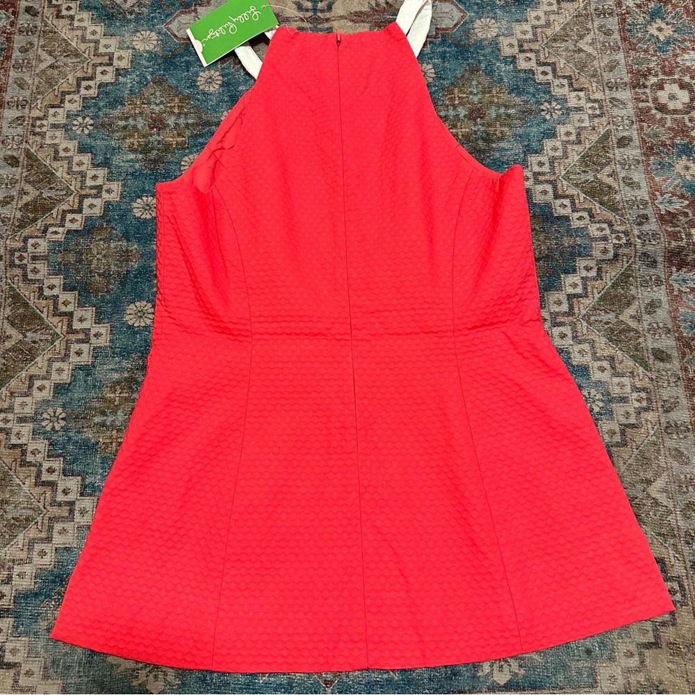 NWT Lilly Pulitzer• Annabelle Top in Coral size 4 - Picture 5 of 5